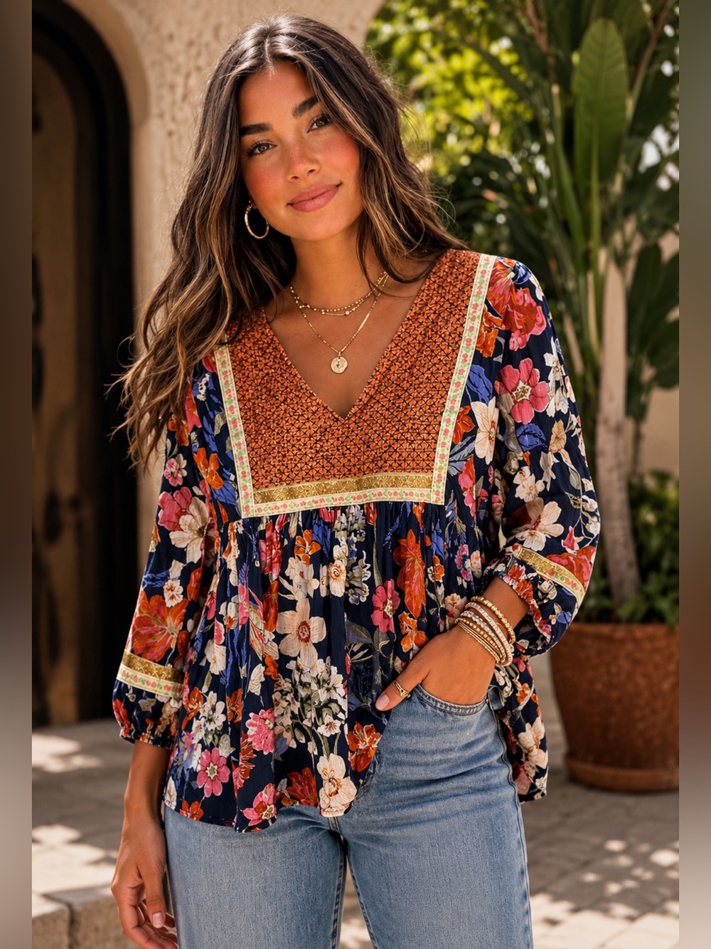 RDandKoko Boho Top
